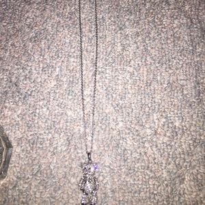 Teddy necklace with extra chain